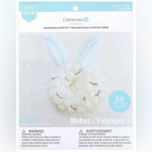 Wreath Bunny Easter Ballon Kit